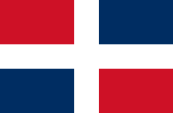 Flagge, Fahne, Dominikanische Republik, Georgien