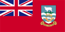 Flagge Fahne flag Falklandinseln Falkland Islands Islas Malvinas Nationalflagge Handelsflagge national flag merchant flag
