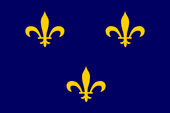 Flagge, Fahne, Frankreich, Île de France