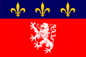Flagge Fahne flag drapeau Lyonnais Lyon