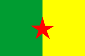 Flagge Fahne Französisch-Guayana flag French Guiana dreapeau pavillon Guyane Française