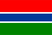 Flagge Fahne flag Gambia Nationalflagge