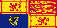 Flagge Fahne Flag Königliche Standarte royal standard Großbritannien Vereinigtes Königreich United Kingdom UK Great Britain Königin Queen Schottland Scotland