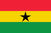 Nationalflagge Ghanas