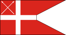 Flagge Fahne flag Grönland Greenland Dänemark Denmark Dänisch Danish official Dienstflagge