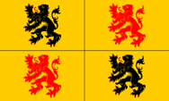 Flagge Fahne flag Grafschaft Hennegau County of Hainaut Henegouwen