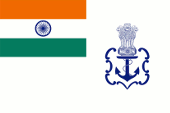 Flagge Fahne flag Indien India Bharat Marineflagge naval flag
