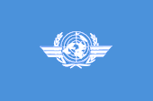 Flagge Fahne flag ICAO Internationale Zivilluftfahrt-Organisation International Civil Aviation Organization