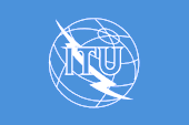 Flagge Fahne flag ITU Internationale Fernmeldeunion International Telecommunication Union