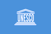 Flagge Fahne flag UNESCO Organisation der UN für Erziehung, Wissenschaft und Kultur United Nations Educational, Scientific and Cultural Organization