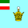 Flagge Fahne flag Iran Persien Persia Kronprinz Crown Prince