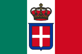 Staatsflagge Marineflagge Flagge Sardinien-Piemont state and naval flag Sardinia-Piedmont bandiera Sardegna Piemonte