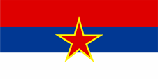 Flagge Fahne flag Nationalflagge Serbien und Montenegro Serbia and Montenegro