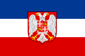 Flagge Fahne flag Nationalflagge Staatsflagge state flag Jugoslawien Serbien und Montenegro Yugoslavia Serbia and Montenegro