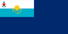 Flagge Fahne flag Official flag zur See official flag at sea Kasachstan Kazakhstan