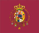 Flagge Fahne flag Königreich beider Sizilien Kingdom of Two Sicilies Regno delle Due Sicilie Neapel Naples Standarte König standard king re