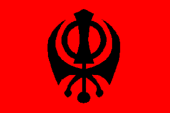 Flagge Fahne flag Khalistan Sikh Sikhs Sikhstaat Sikh State