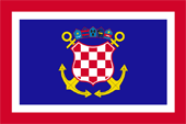 Flagge Fahne flag Gösch jack Kroatien Croatia