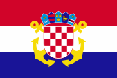 Flagge Fahne flag Marineflagge naval Kroatien Croatia