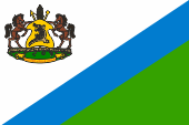 Flagge Fahne flag König King Lesotho Basutoland Sesotho