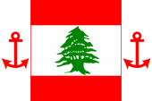 Flagge Fahne flag Nationalflagge Handelsflagge Marineflagge national merchant naval flag Libanon Lebanon Lubnan