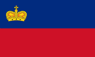 National flag Flagge Fahne flag Fürstentum Principality Liechtenstein