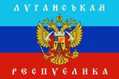 Flagge flag Republik Republic Lugansk Luhansk
