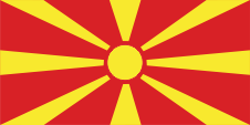 Flagge Fahne flag Nationalflagge Macedonia Makedonien Mazedonien Nordmakedonien Nordmazedonien North Macedonia