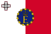 Flagge Fahne flag Malta royal Königin Queen