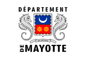 Flagge Fahne Mayotte flag Mayotte dreapeau pavillon Département Department Collectivité territoriale unique Mayotte