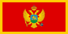 Flagge Fahne national flag Nationalflagge Montenegro