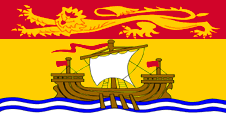Flagge Fahne flag Kanada Provinz Canada Province Neubraunschweig New Brunswick Nouveau-Brunswick