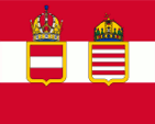 Flagge Fahne flag Kaiserreich Österreich-Ungarn Empire Austria-Hungary Habsburg Habsburger Habsburgs Gösch naval jack