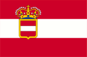 Flagge Fahne flag Königreich Lombardo-Venetien Kingdom of Lombardy-Venetia Regno Lombardo-Veneto