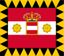 Flagge Fahne flag Kaiserreich Österreich-Ungarn Empire Austria-Hungary Habsburg Habsburger Habsburgs Standarte standard Vize-Admiral Vize Admiral Vice Admiral