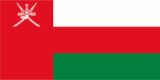 Flagge Fahne flag Flagg National flag Merchant flag Sultanat Sultanate Oman Uman Maskat und Oman Masquat and Oman