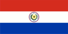 Flagge Fahne flag National flag Paraguay obverse obverse