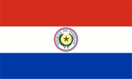 Flagge Fahne flag Nationalflagge Paraguay Vorderseite obverse
