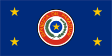 Flagge Fahne flag Präsident president Paraguay