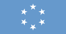 Flagge des Treuhandgebiets Pazifische Inseln