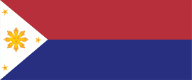 Flagge Fahne flag Nationalflagge Staatsflagge Handelsflagge Marineflagge national flag state flag merchant flag naval flag Philippinen Philippines Pilipinas