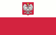 Flagge Fahne flag Polen Poland Handelsflagge Staatsflagge merchant flag state flag Polska flaga