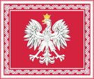 Flagge Fahne flag Polen Poland Staatspräsident Präsident President Polska flaga