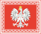 Flagge Fahne flag Polen Poland Staatspräsident Präsident President Polska flaga