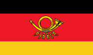 Flagge Fahne flag Deutsche Bundespost German Federal Post Office