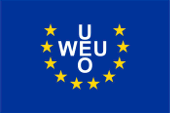 Flagge Fahne flag WEU Westeuropäische Union Western European Union Union de l'Europe Occidentale