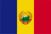Flagge Fahne flag Volksrepublik People's Republic Rumänien Romania Nationalflagge Marineflagge national flag naval flag