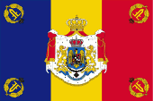 Flagge Fahne flag Königreich Kingdom Rumänien Romania Romania Marineflagge Kriegsflagge naval flag war flag