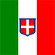 Staatsflagge Flagge Sardinien-Piemont state flag Sardinia-Piedmont Sardegna Piemonte