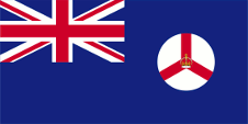 Nationalflagge Britisch-Singapurs